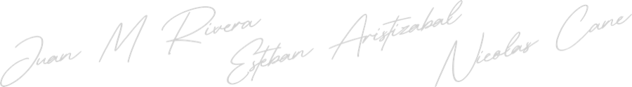 Firmado: Juan M. Rivera, Esteban Aristizábal y Nicolás Cane
